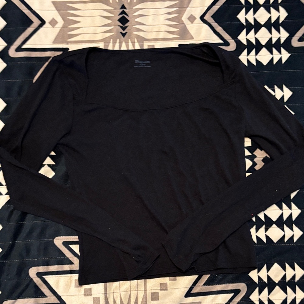 Black Long Sleeve Women's Top